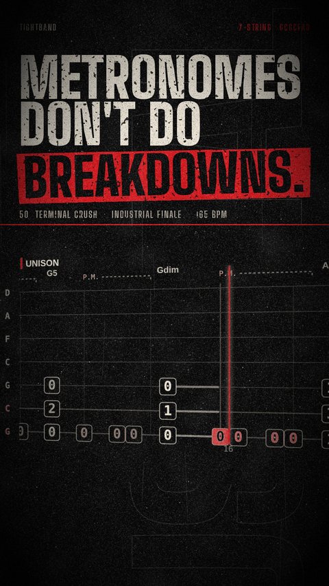 Ad frame: Metronomes don't do breakdowns